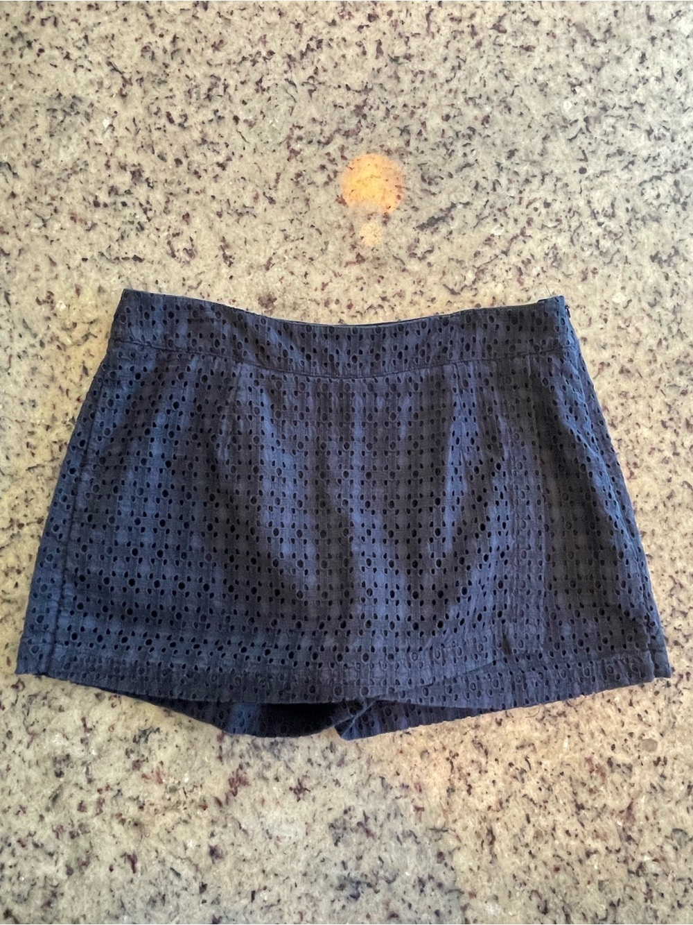 Navy Cabi 100% cotton eyelet mini Skort 8